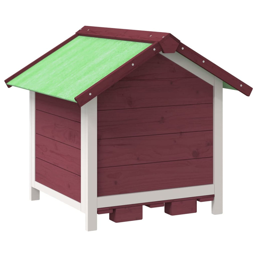 Hondenhok 65X65X61,5 Cm Massief Grenenhout Kleurig Mokka