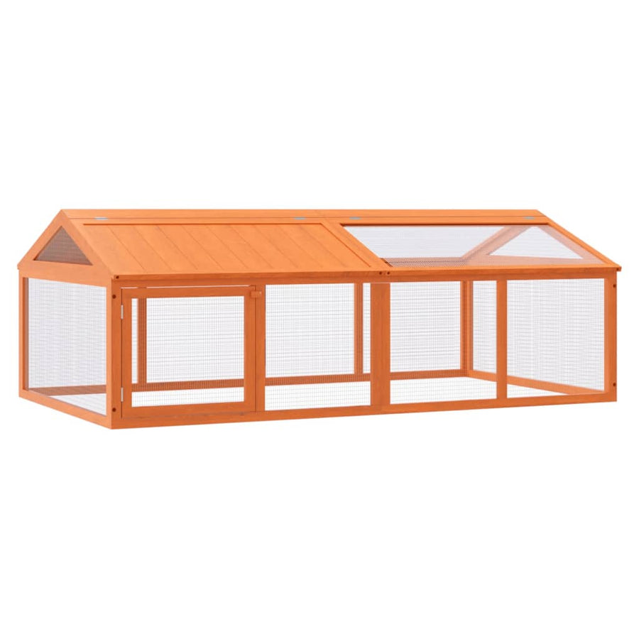 Dierenren 200X112,5X74 Cm Massief Grenenhout Bruin
