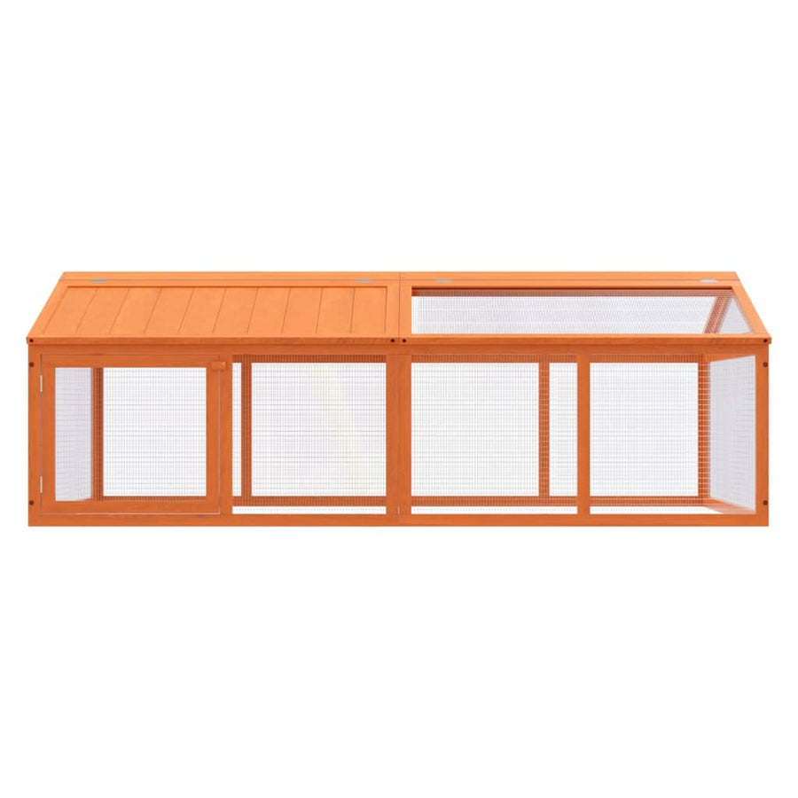 Dierenren 200X112,5X74 Cm Massief Grenenhout Bruin