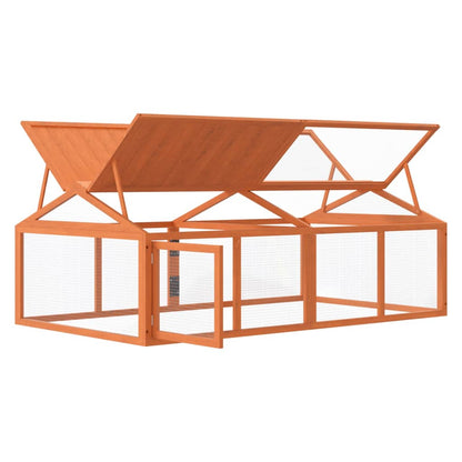 Dierenren 200X112,5X74 Cm Massief Grenenhout Bruin