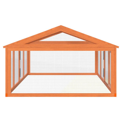 Dierenren 200X112,5X74 Cm Massief Grenenhout Bruin