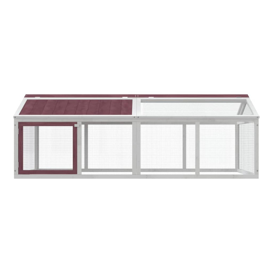 Dierenren 200X112,5X74 Cm Massief Grenenhout Mokkakleurig