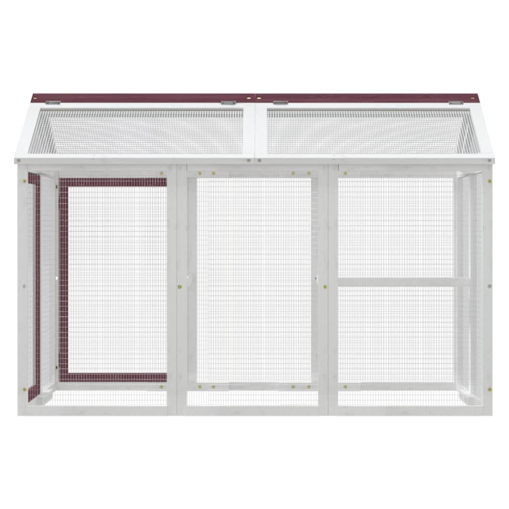 Dierenren 141X94X104 Cm Massief Grenenhout Kleurig Mokka