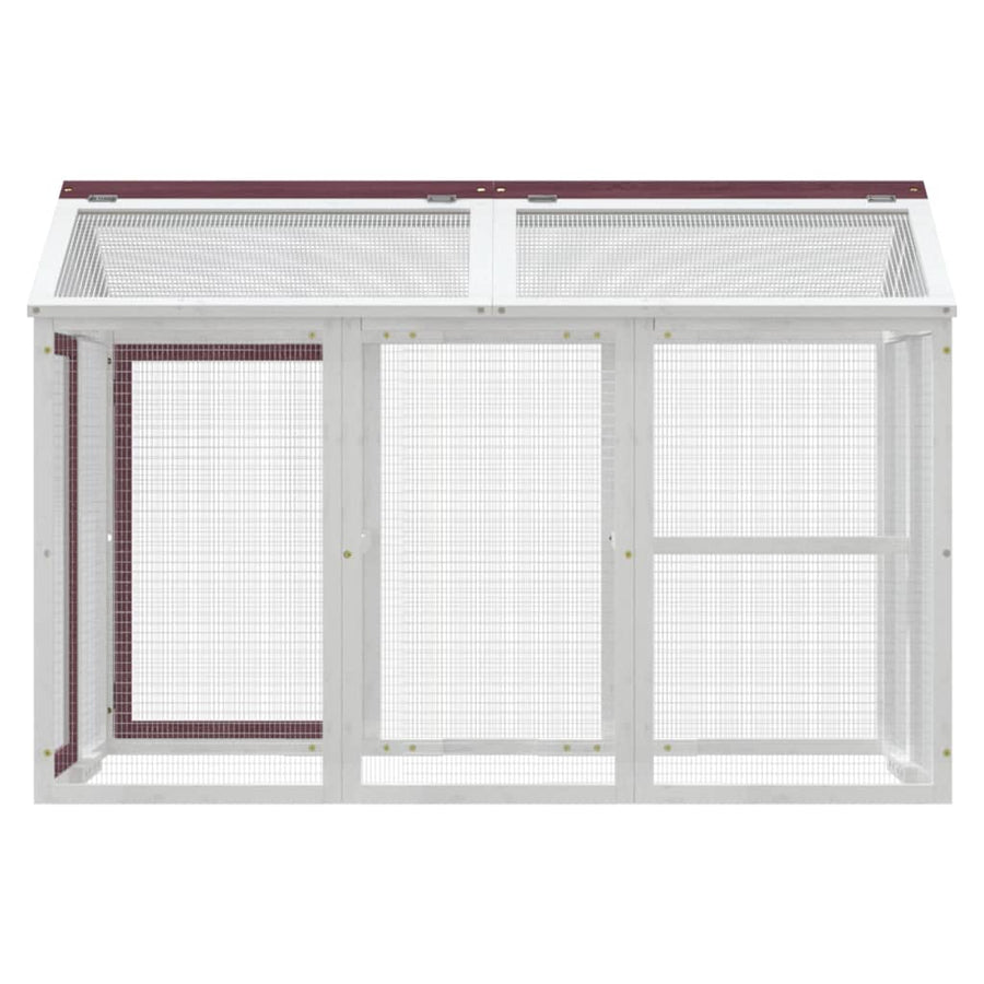Dierenren 141X94X104 Cm Massief Grenenhout Kleurig Mokka