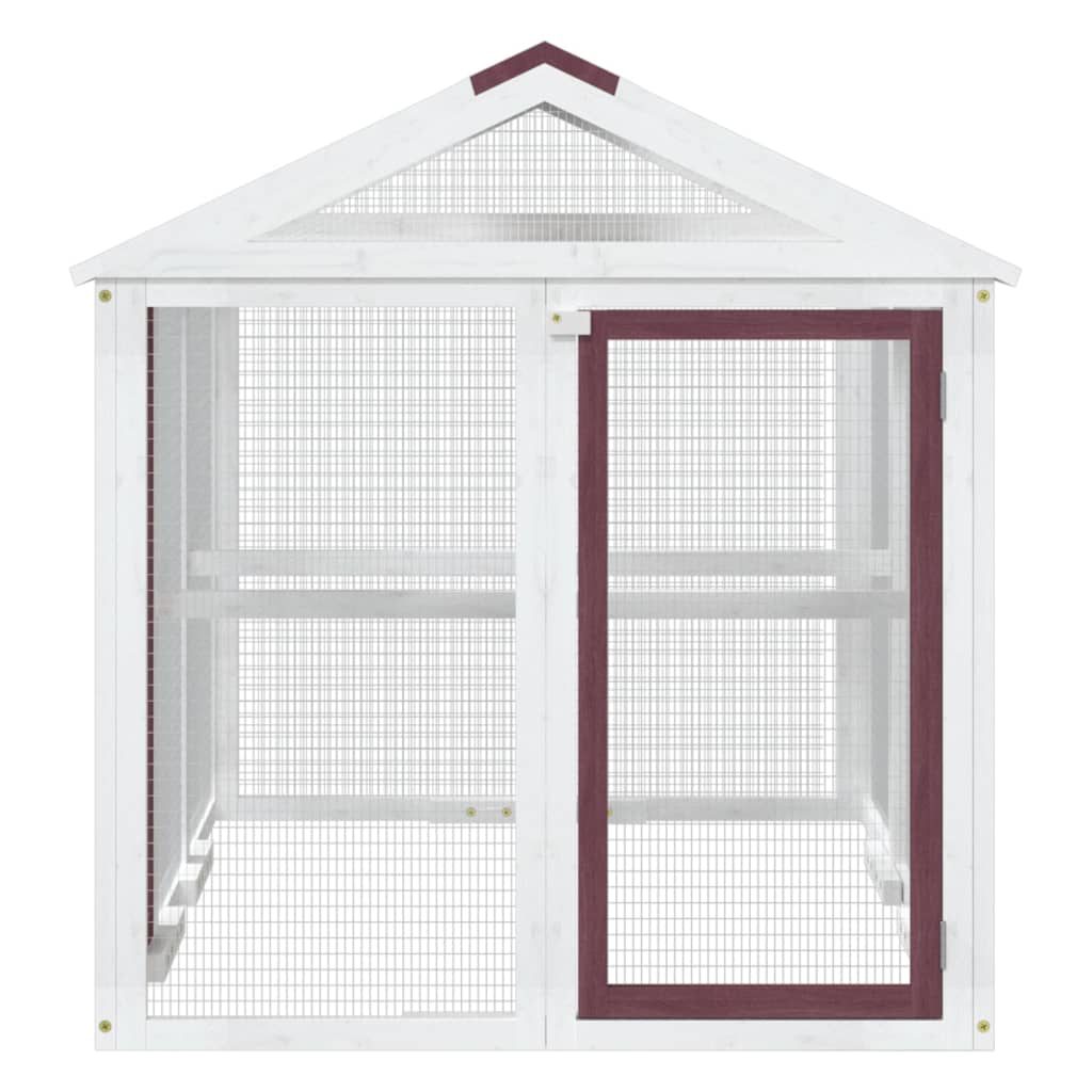 Dierenren 141X94X104 Cm Massief Grenenhout Kleurig Mokka
