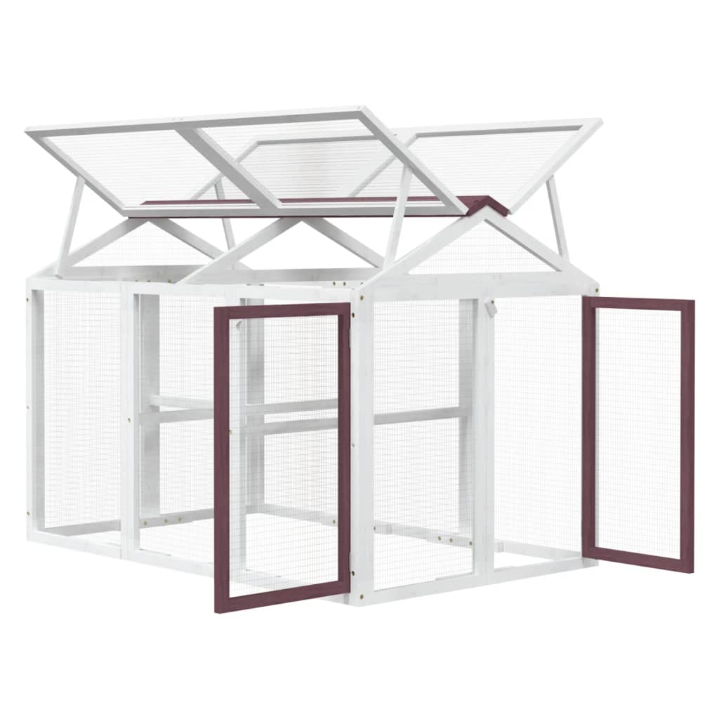Dierenren 141X94X104 Cm Massief Grenenhout Kleurig Mokka