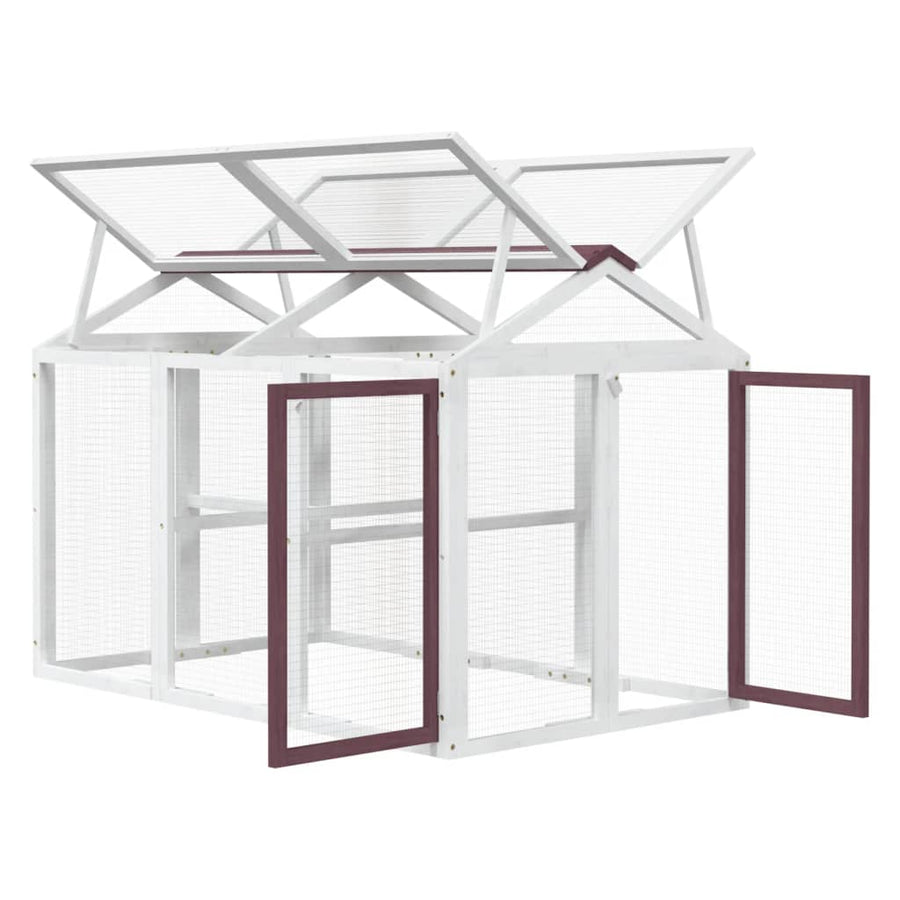 Dierenren 141X94X104 Cm Massief Grenenhout Kleurig Mokka