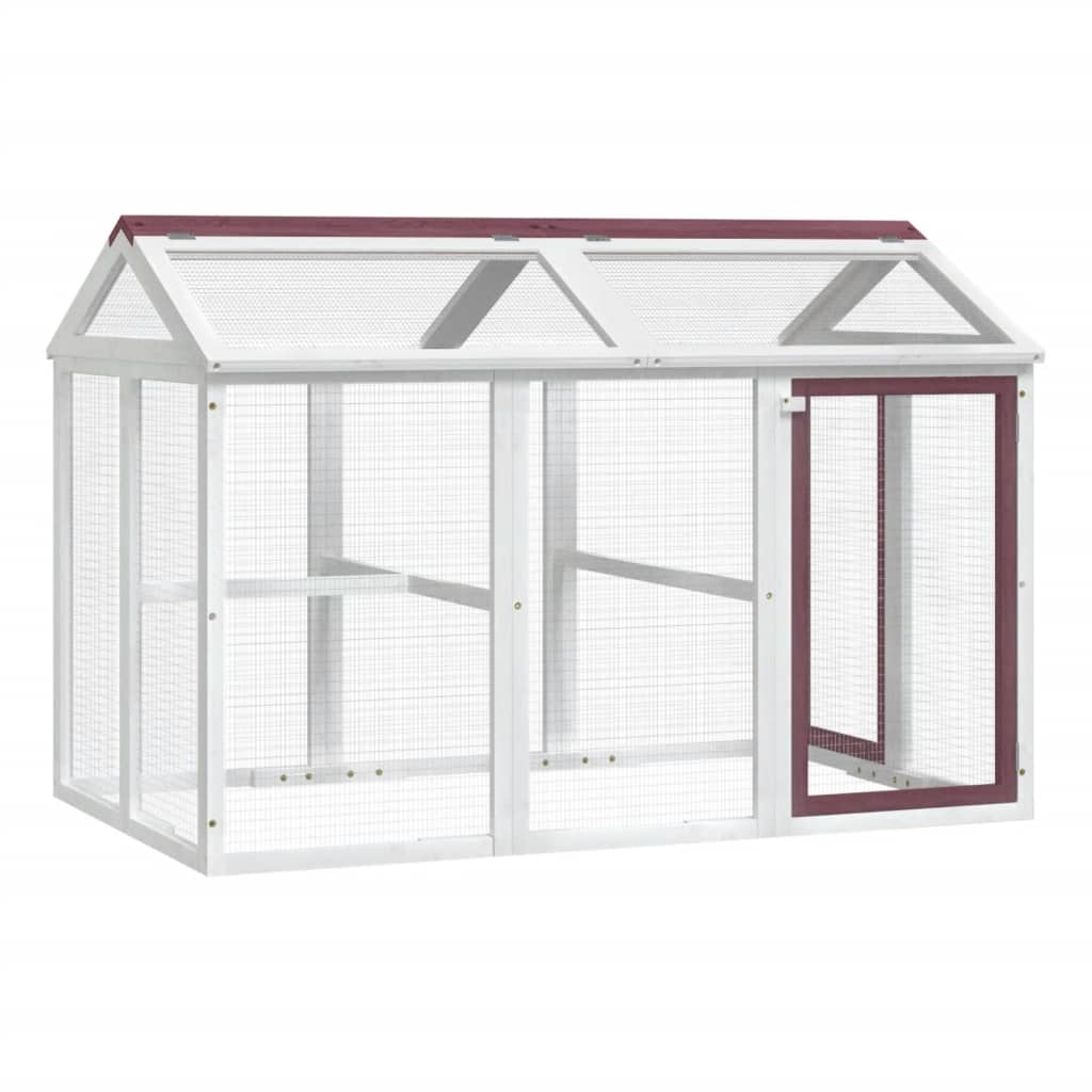 Dierenren 141X94X104 Cm Massief Grenenhout Kleurig Mokka