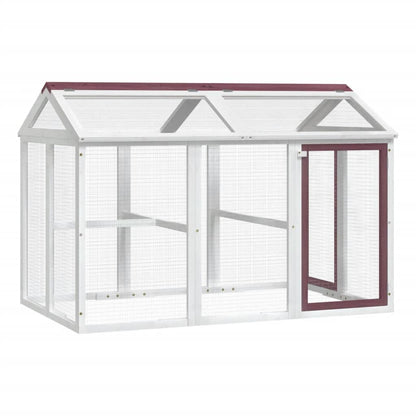 Dierenren 141X94X104 Cm Massief Grenenhout Kleurig Mokka