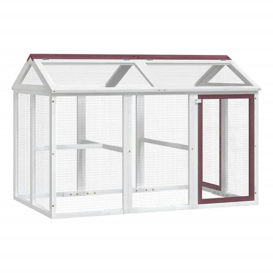 Dierenren 141X94X104 Cm Massief Grenenhout Kleurig Mokka