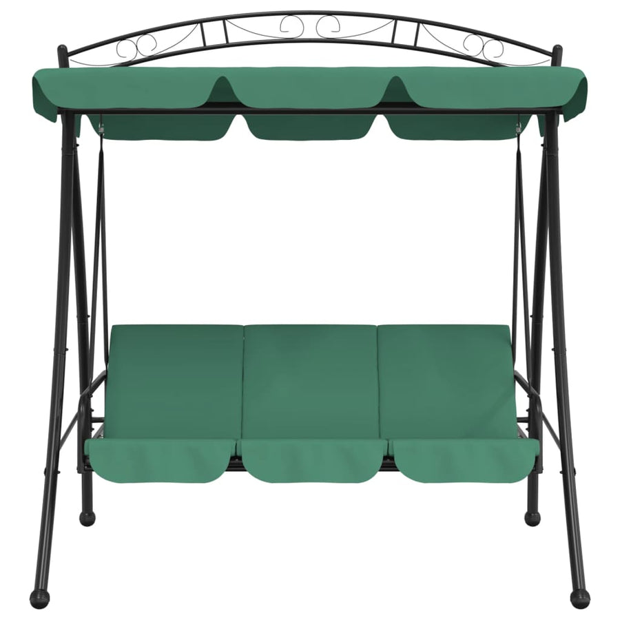 Schommelbank Met Luifel 98 Cm Stof En Staal Groen