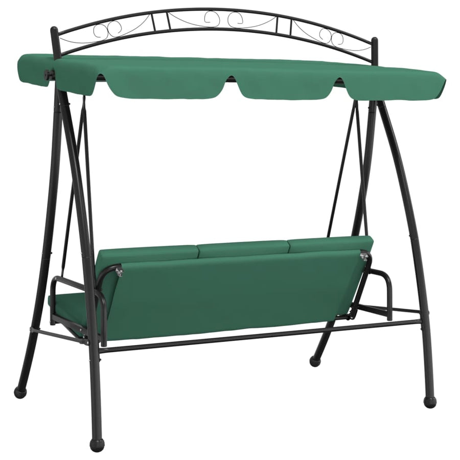 Schommelbank Met Luifel 98 Cm Stof En Staal Groen
