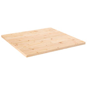 Tabletop 70x70x2.5 cm solid pine wood square