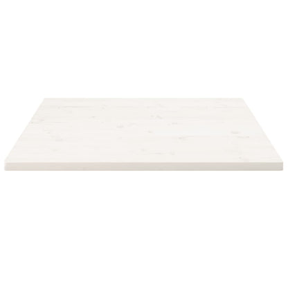 Tafelblad Vierkant 70X70X2,5 Cm Massief Grenenhout 70 x 70 x 2.5 cm Wit