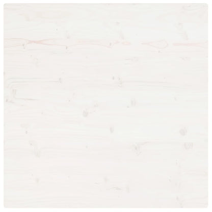 Tafelblad Vierkant 70X70X2,5 Cm Massief Grenenhout 70 x 70 x 2.5 cm Wit
