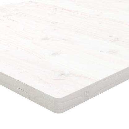 Tafelblad Vierkant 70X70X2,5 Cm Massief Grenenhout 70 x 70 x 2.5 cm Wit