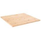 Tabletop 80x80x2.5 cm solid pine square