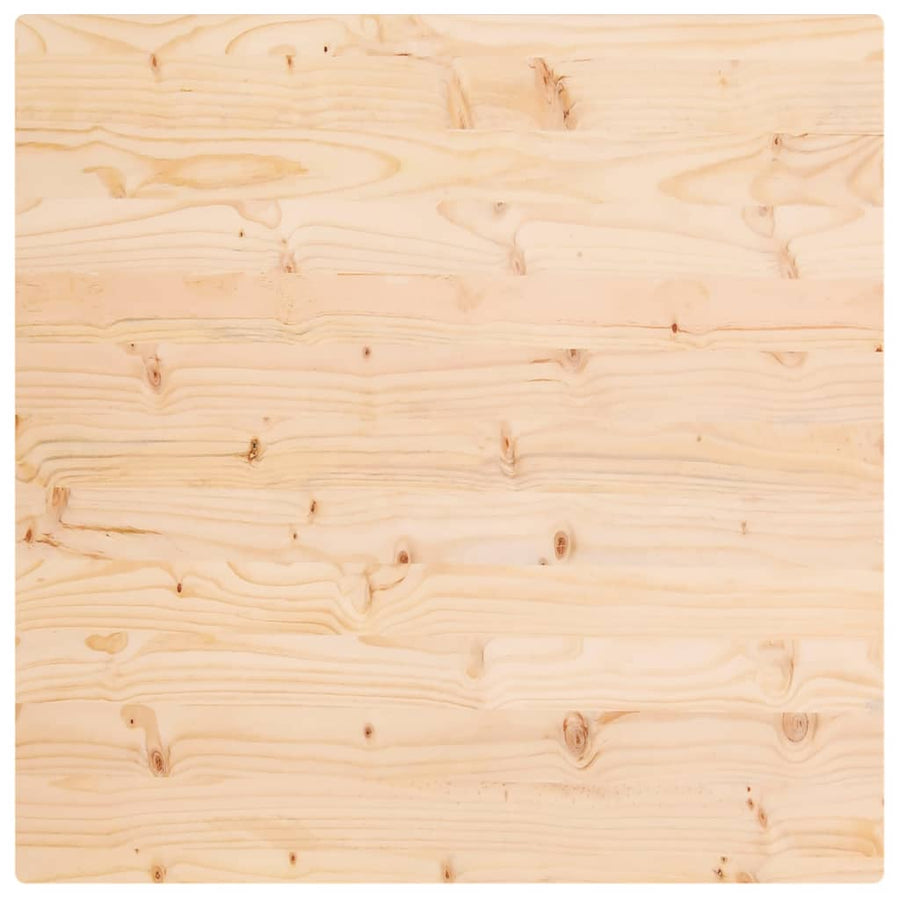 Tafelblad Vierkant 80X80X2,5 Cm Massief Grenenhout