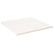 Tabletop square 80x80x2.5 cm solid pine wood white