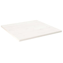 Tafelblad Vierkant 80X80X2,5 Cm Massief Grenenhout Wit