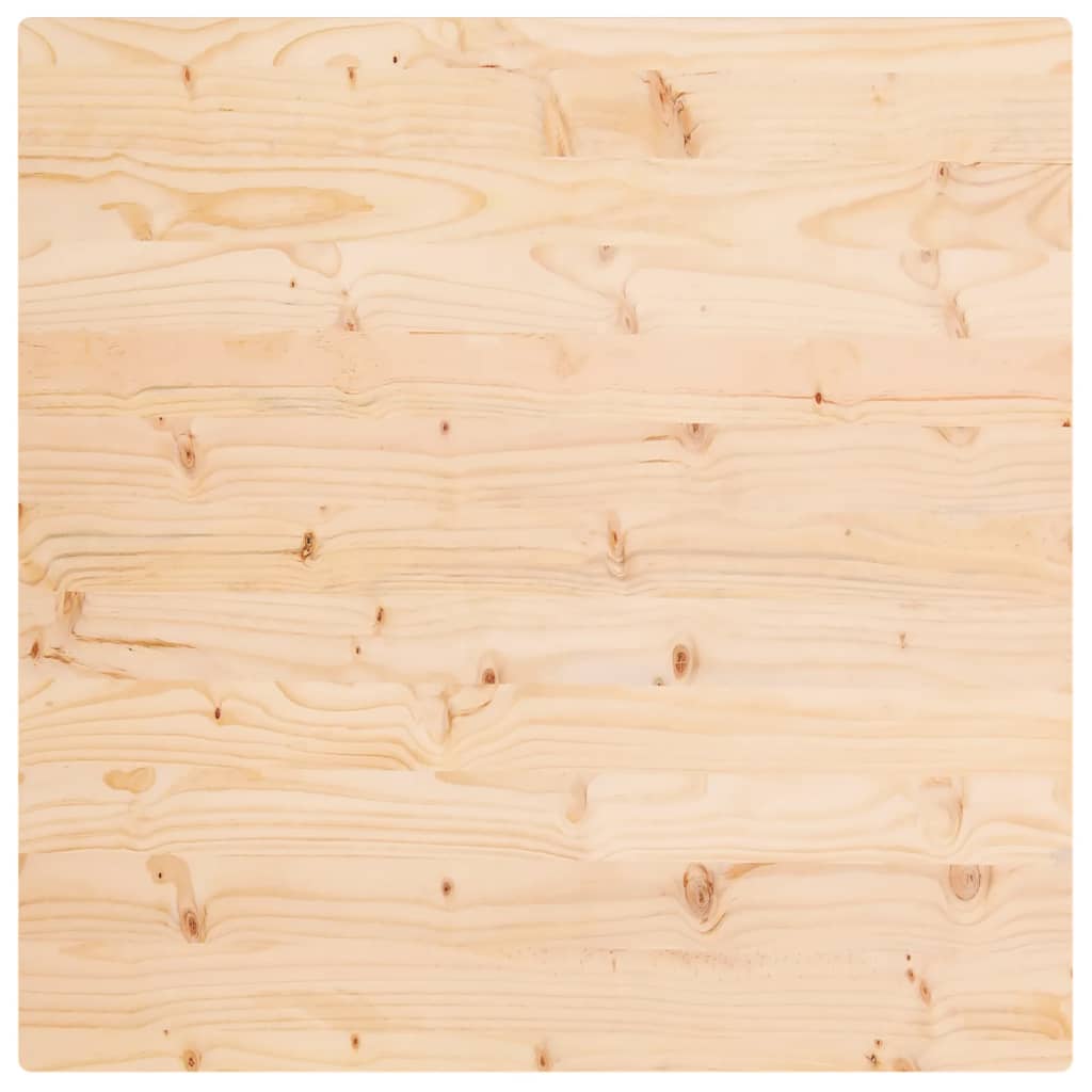 Tafelblad Vierkant 90X90X2,5 Cm Massief Grenenhout