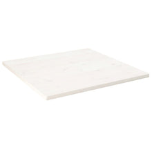 Tafelblad Vierkant 90X90X2,5 Cm Massief Grenenhout Wit