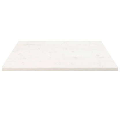 Tafelblad Vierkant 90X90X2,5 Cm Massief Grenenhout Wit