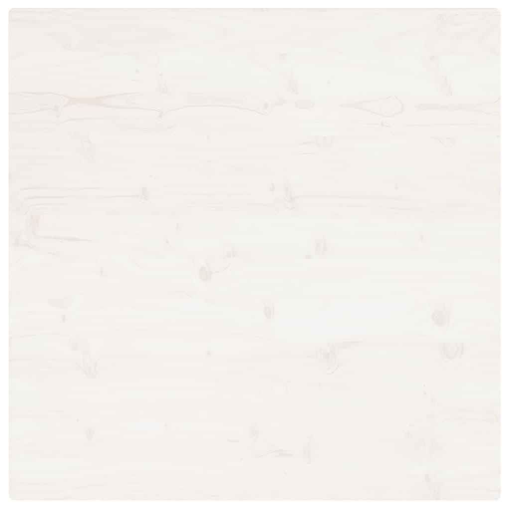 Tafelblad Vierkant 90X90X2,5 Cm Massief Grenenhout Wit