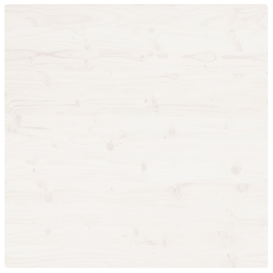 Tafelblad Vierkant 90X90X2,5 Cm Massief Grenenhout Wit
