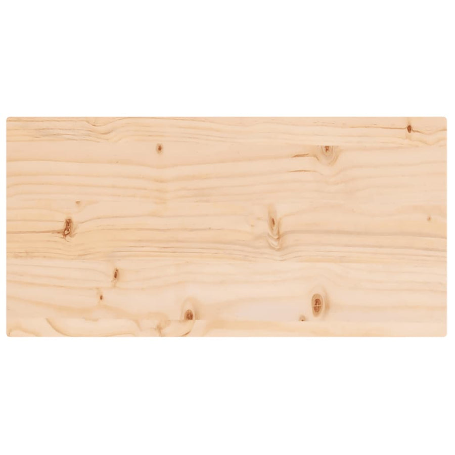 Tafelblad Rechthoekig 80X40X2,5 Cm Massief Grenenhout 1 80 x 40 x 2.5 cm Naturel