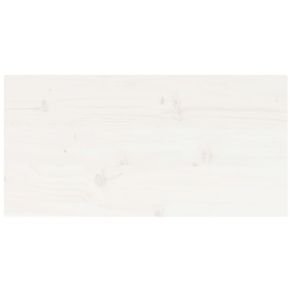 Tafelblad Rechthoekig 80X40X2,5 Cm Massief Grenenhout Wit 1 80 x 40 x 2.5 cm
