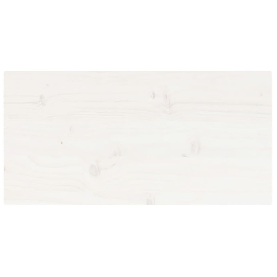 Tafelblad Rechthoekig 80X40X2,5 Cm Massief Grenenhout Wit 1 80 x 40 x 2.5 cm