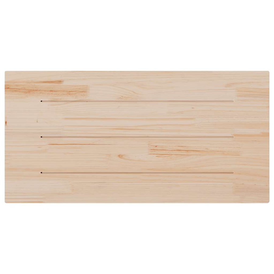Tafelblad rechthoekig 100x50x2,5 cm massief grenenhout