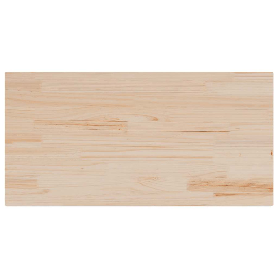 Tafelblad rechthoekig 100x50x2,5 cm massief grenenhout