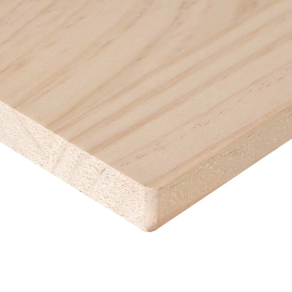Tafelblad rechthoekig 100x50x2,5 cm massief grenenhout