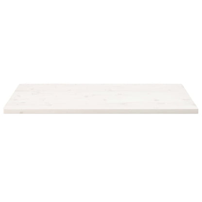 Tafelblad Rechthoekig 100X50X2,5 Cm Massief Grenenhout Wit