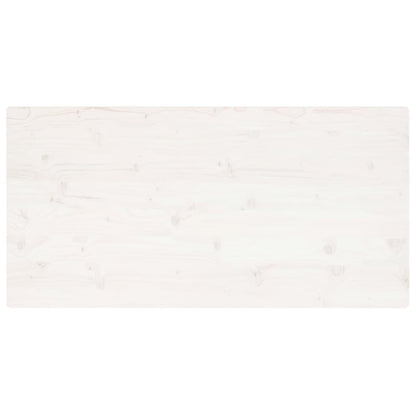 Tafelblad Rechthoekig 100X50X2,5 Cm Massief Grenenhout Wit