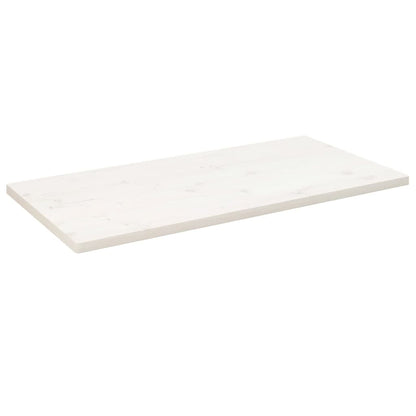 Tafelblad Rechthoekig 0X55X2,5 Cm Massief Grenenhout 110 x 55 x 2.5 cm Wit