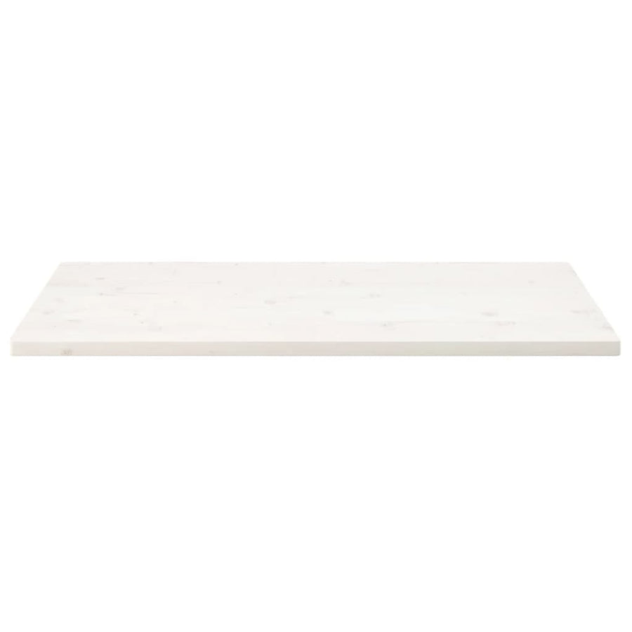 Tafelblad Rechthoekig 0X55X2,5 Cm Massief Grenenhout 110 x 55 x 2.5 cm Wit