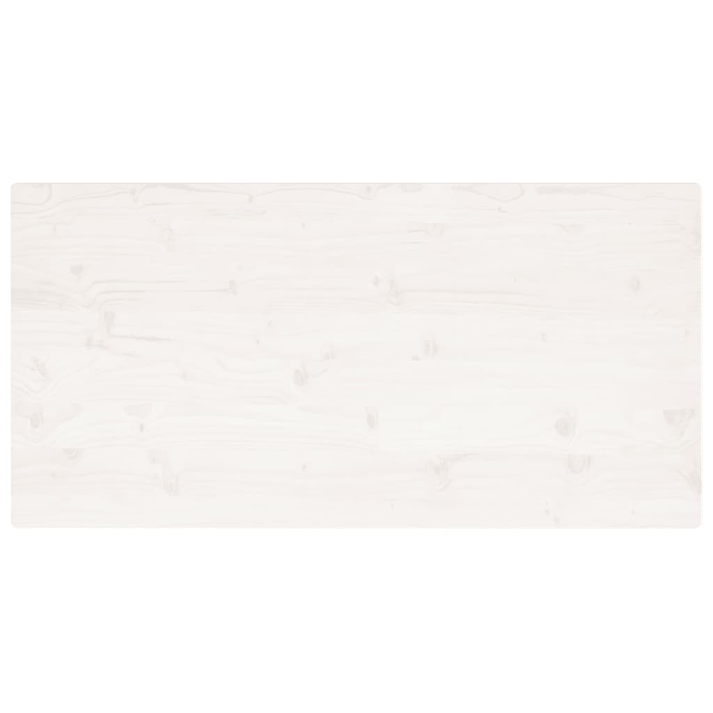 Tafelblad Rechthoekig 0X55X2,5 Cm Massief Grenenhout 110 x 55 x 2.5 cm Wit