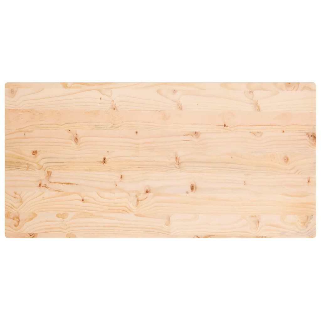 Tafelblad Rechthoekig 0X60X2,5 Cm Massief Grenenhout 110 x 60 x 2.5 cm Naturel