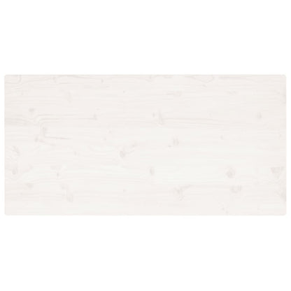 Tafelblad Rechthoekig 110X60X2,5 Cm Massief Grenenhout Wit