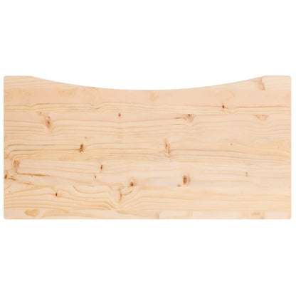 Bureaublad 80X40X2,5 Cm Massief Grenenhout