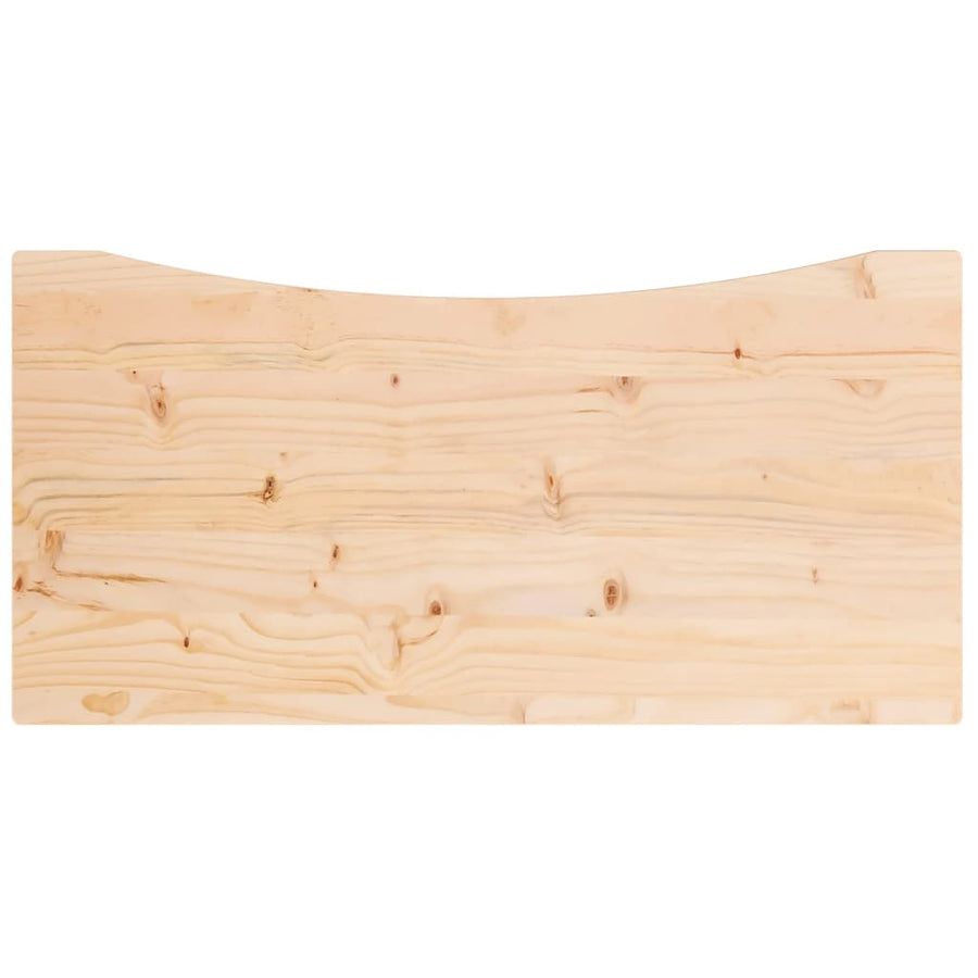 Bureaublad 80X40X2,5 Cm Massief Grenenhout