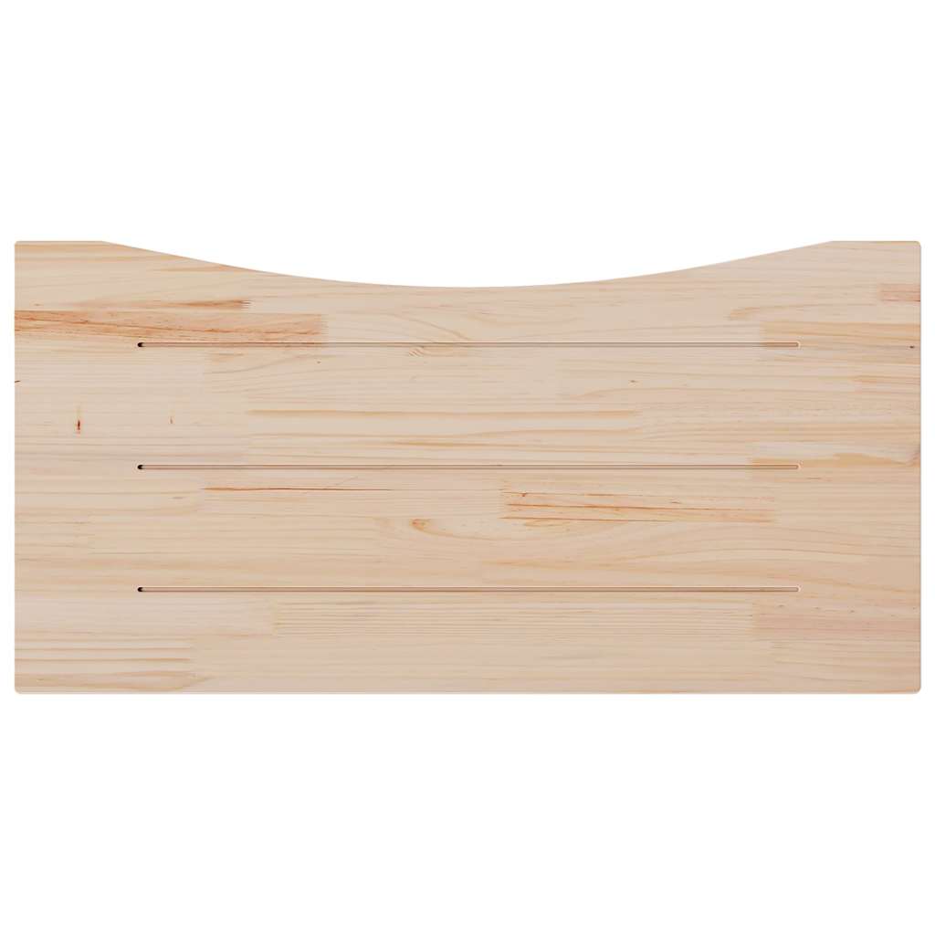 Bureaublad 110x55x2,5 cm massief grenenhout