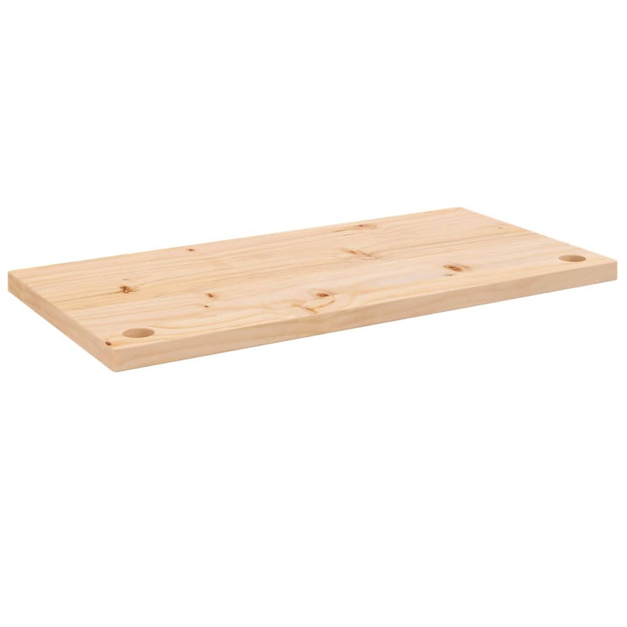 Bureaublad 80X40X2,5 Cm Massief Grenenhout