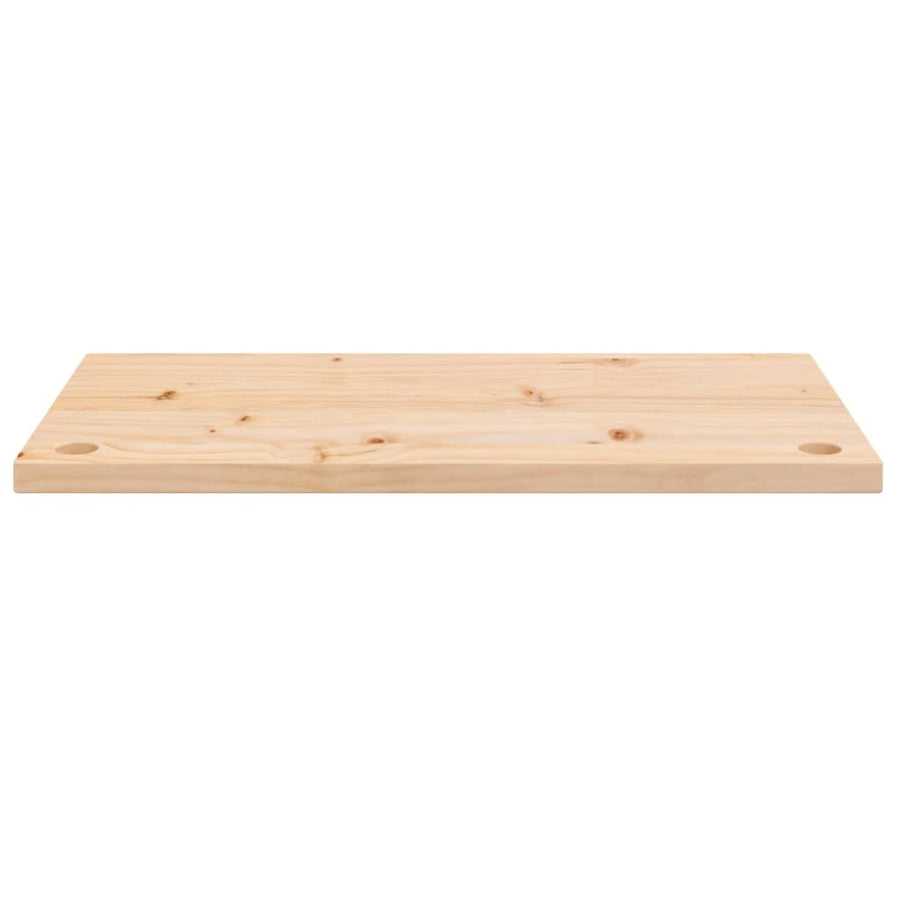 Bureaublad 80X40X2,5 Cm Massief Grenenhout