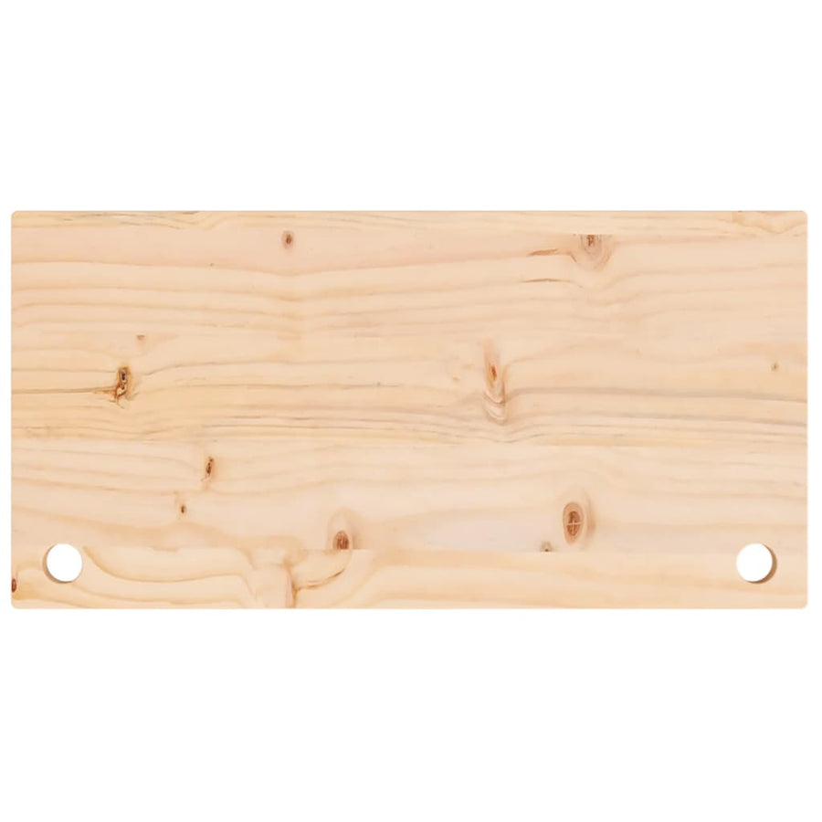 Bureaublad 80X40X2,5 Cm Massief Grenenhout