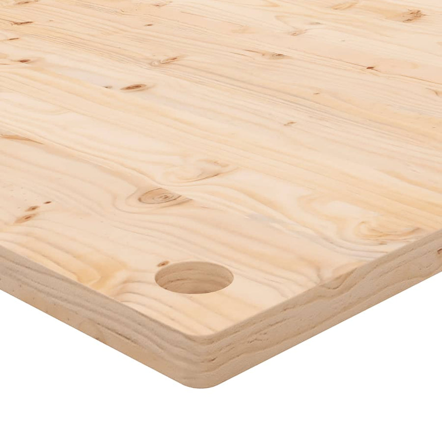 Bureaublad 80X40X2,5 Cm Massief Grenenhout