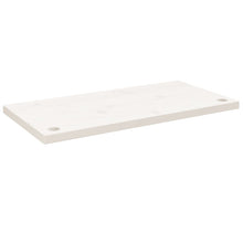 Bureaublad 80X40X2,5 Cm Massief Grenenhout 80 x 40 x 2.5 cm Wit